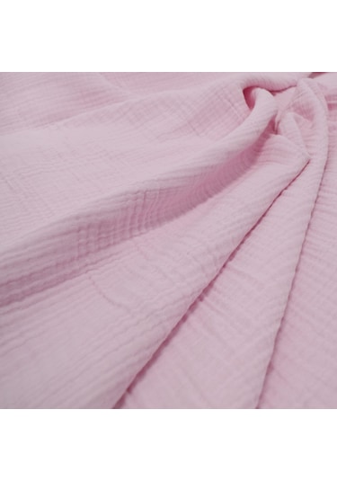 Ezh Pamuklu 4 Kat Müslin Bebek Battaniyesi 120 X 110 Cm Pembe
