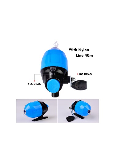 Neevoyu Taşınabilir Deniz Olta Seti - 4 Parçalı Çubuk, Makara, 40m Misina Ve Aksesuarlar Mavi