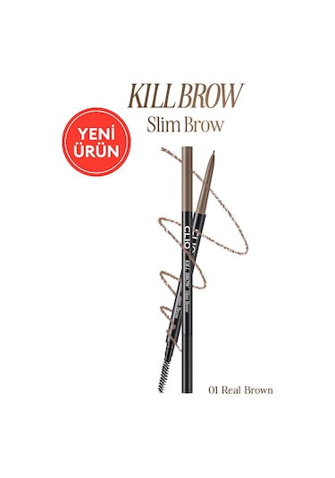 Clıo Kill Brow Slim Brow 01 Real Brown