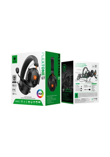 Plextone G7 Kablosuz Bluetooth RGB Oyuncu Kulaklığı