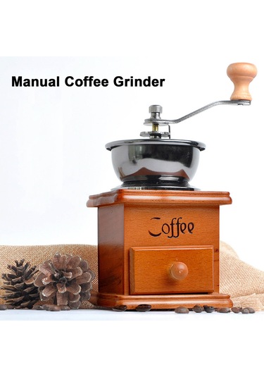 Xindoker Evde Kullanıma Uygun Ahşap + Paslanmaz Çelik El Fırçalı Kahve Çekirdeği Değiştirici - Hafif Ve Pratik Kahve Değiştirme Aleti Diğer