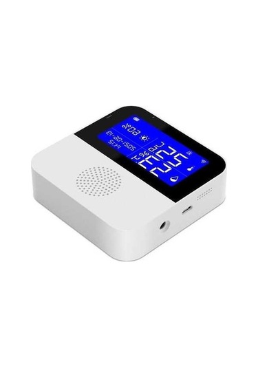 Fastbuy 2,9 Ekranlı Tuya Wifi Sıcaklık Nem Sensörü, Algılama Hattı İle