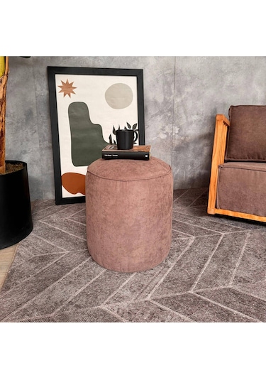 Evodeko Koyu Kahve Puf