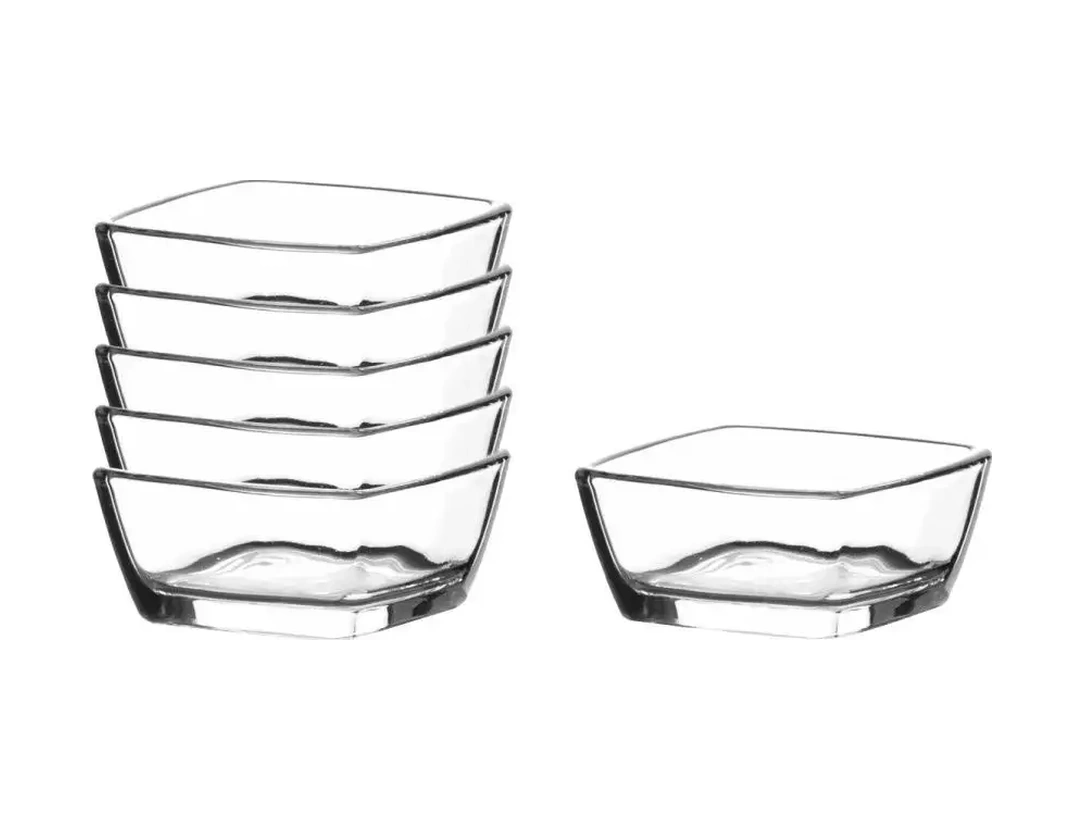 Tocka Posudy 66 Mm Kare Cam Sosluk Seti 6 Adet 147203853 Beyaz