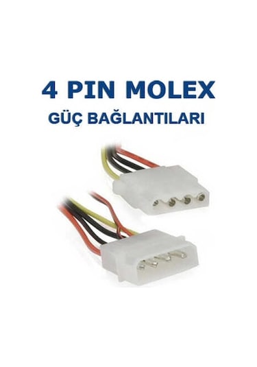 12 cm. Molex Kasa Fanı 120x120x25mm. Soğutucu Fan Sessiz - Siyah