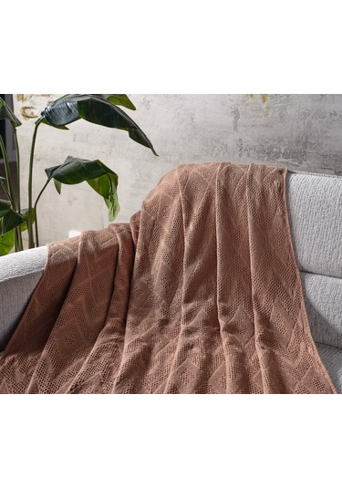 Adora Koltuk Şalı Somon - 130x170 Cm