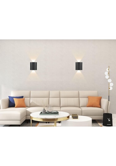 Sıcak Beyaz Modern Led Duvar Lambası Plastik Kabuk Oturma Odası İçin 6w Beyaz