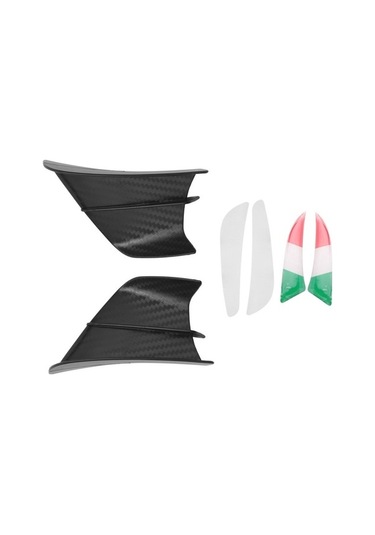 Novahub Winglet V4 Spoiler Siyah Sabitleme S1000rr Rüzgar R1, Motosiklet Motosiklet Mat Kiti Kanat Kanat Altın Akışı Aerodinamik -10r İz Altın