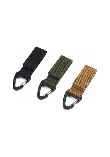 Yifomall Siyah Nilon Kemer Klipsi - 2.5cm Genişlikli, 4cm Kadar Kemerlere Uygun, Küçük Eşyalar İçin Kolay Erişim
