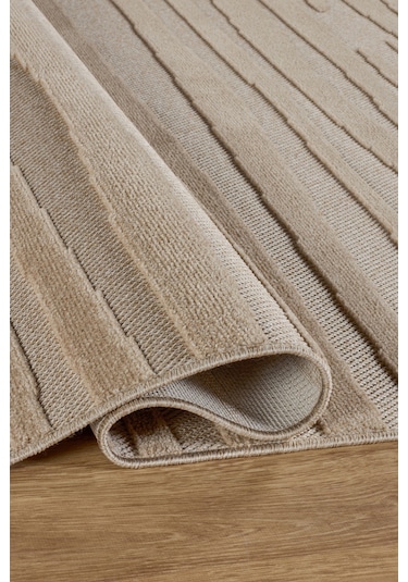 Kaşmir Halı Iskandinav Frode Beige 100X300 CM Salon Mutfak Halısı Yolluk Kilim