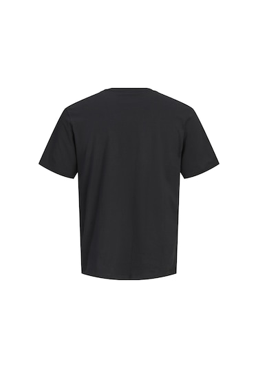 Jack & Jones Erkek Gögüs Baskili Tisört - Blaneo - 12298018 Siyah