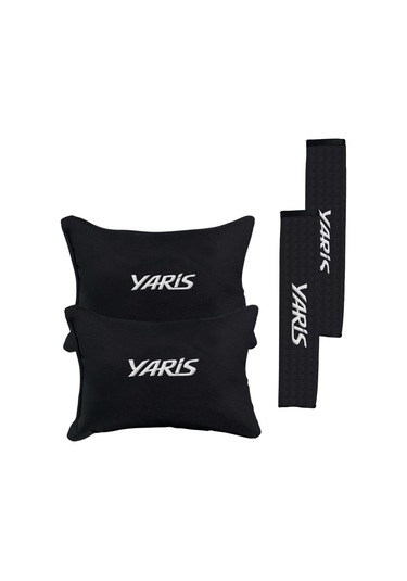 Toyota Uyumlu Yaris Nakışlı Otomind Boyun Yastığı Seti