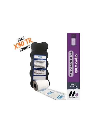 X30 Tr Yazarkasa Rulosu 1 Paket - 10 Adet - 40mm - Tekli Paket