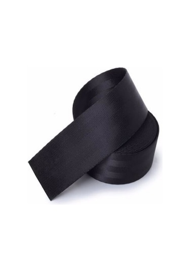 Siyah Renkli Emniyet Kemeri Şeritli 3 Metre 1 Kemer İçin