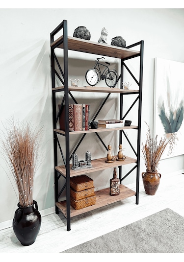 Tanraf Erciyes Lüks Kitaplık Atlantik Çam