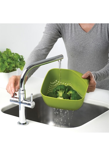 Joseph Joseph Dikdörtgen Kevgir - Yeşil