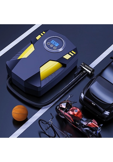 Enraco St-5002 Dijital Basınç Göstergeli Oto Lastik Şişirme Pompası Hava Kompresörü