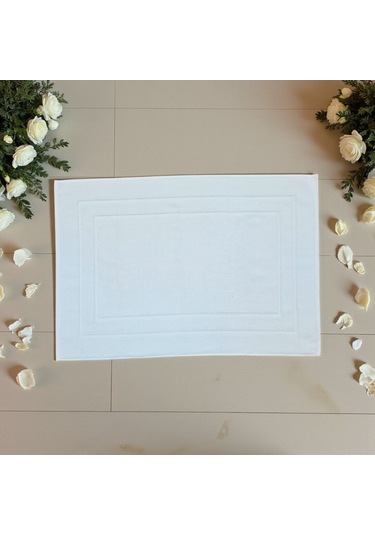 Vionte Banyo Ayak Havlusu Beyaz Otel Serisi 320gr 50x70 Beyaz