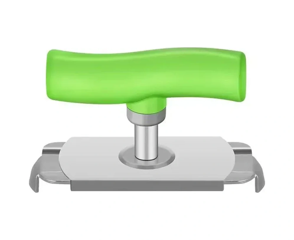 Konesam Metal Kavanoz Ve Şişe Açıcı, 9 Cm, Konforlu Abs Kolu, 2.5-9.5 Cm Kaplar, Ev Gereci, Yeşil Yeşil