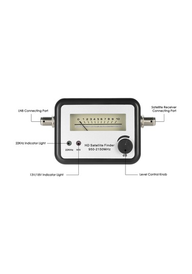 Xindoker Mini Boyutlu İki Işıklı Uydu Bulucu - 950-2150mhz Frekans Aralığı, Abs Malzeme, Taşınabilir Tasarım