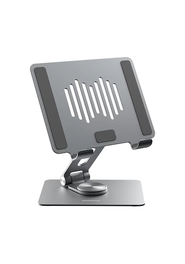 Momax KH5L1 Katlanır Dönebilen Telefon - Tablet Standı Titanyum