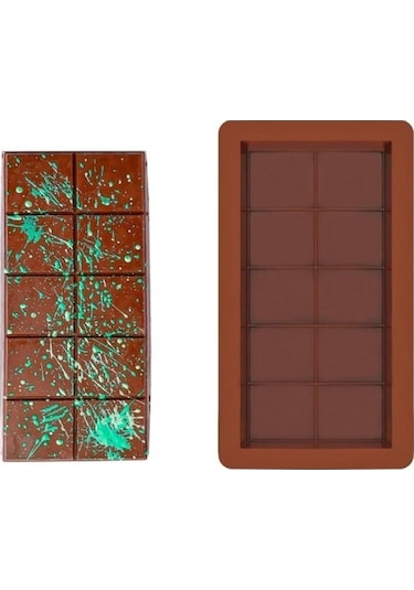 Silikon Dubai Çikolata Kalıbı Çok Renkli