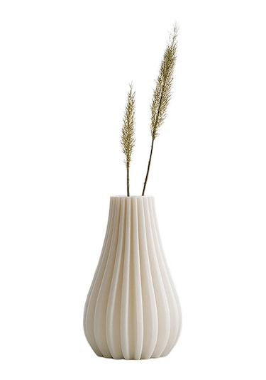 Dikey Hatlı Modern Vazo-fibrika Store Siyah