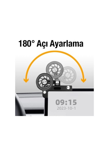 Coofbe Döner Başlıklı Güçlü Magnetik Magsafe Uyumlu Tesla Araç Tutucu İphone 12 13 14 Pro Max Uyumlu Tutucu