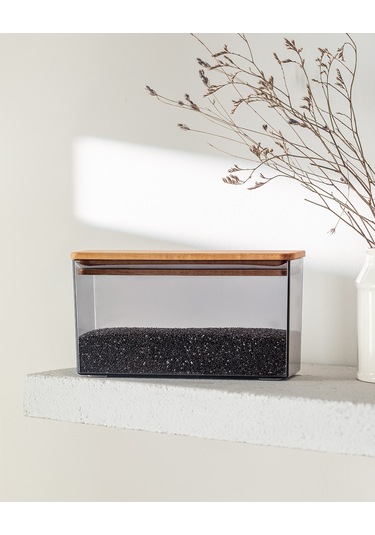 Madame Coco Lucille Ahşap Kapaklı 1200 ML Saklama Kabı