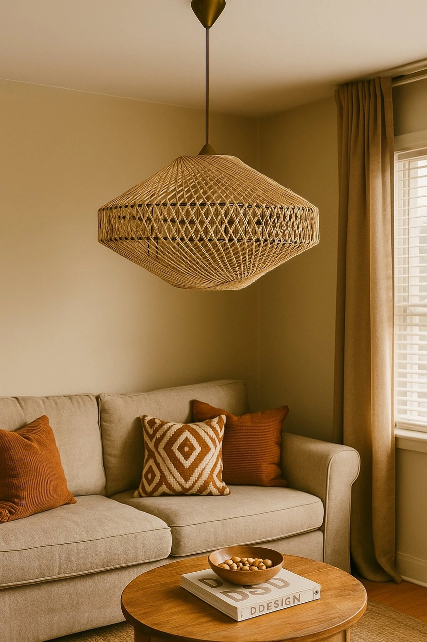 Lumiart Ohem,rustik,modern,jüt,doğal,el Yapımı Sarkıt Avize Renkli