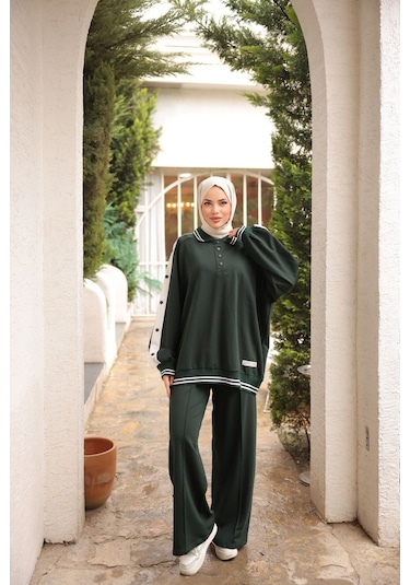 Takım Eşofman Takımı Düğmeli Alt Üst Takım M- 480 Bordo