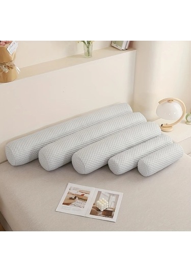 Trendooze Modern Jel Yastık Yeşil 15.75x5.91inch Bel Destekli Yuvarlak Koltuk Yastığı Yeşil Yeşil