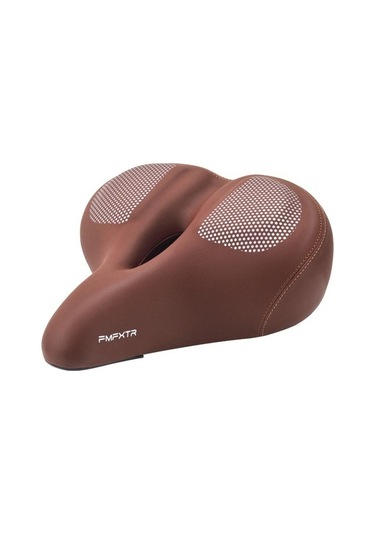 Didadodo Bisiklet Koltuğu Yastıklı Rahat Koltuk Şok Emici Yaylar Bisiklet Eyer Kahverengi Altın Altın