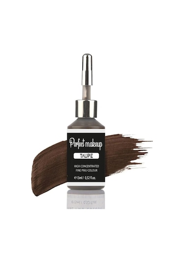 Kalıcı Makyaj Boyası - Taupe Koyu Kahverengi 15ml Diğer
