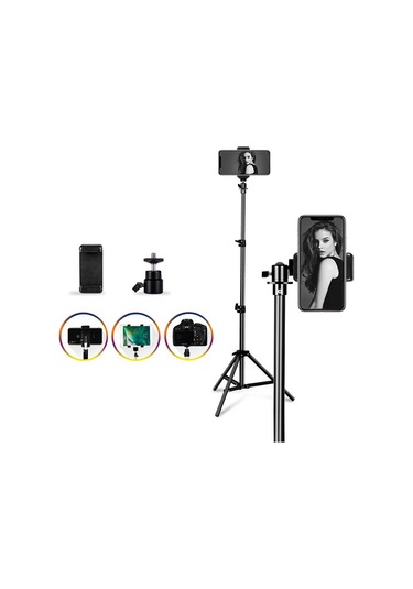 Microcase AL2496 3 Ayak Sabitleyici Alüminyum Cep Telefonu Kamera Tripodu