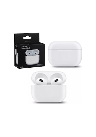 Proaks  Airpods Uyumlu 3 İçin Silikon Kılıf 225801634 Beyaz