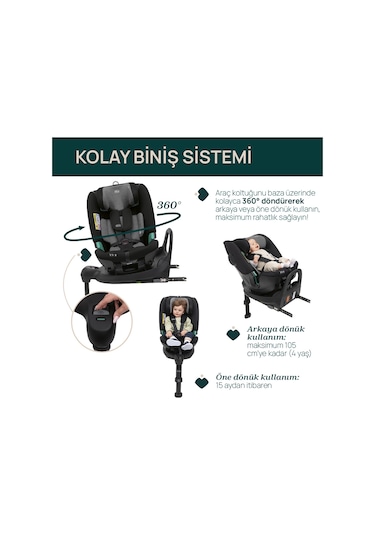 Chicco Fullseat Oto Koltugu Black Satın 05087190450000