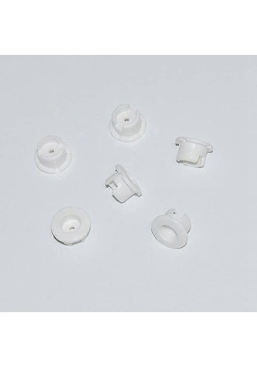 12 Adet Bant Kilit Düğmesi Fişi Plastik Alt Ray Kordon Kapağı Beyaz Renkli Bant Kilit Fişi Perde Aksesuarı Yatay Sahte Ahşap Perde Alt Rayı İçin