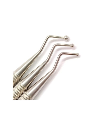 Çift Uçlu Paslanmaz Çelik Amalgam Plastik Dolum Spatulası