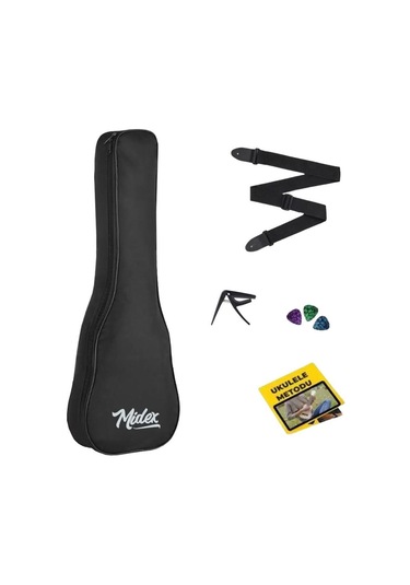 Midex Cs-26a Tenör Ukulele Kılıfı Askı Capo Pena