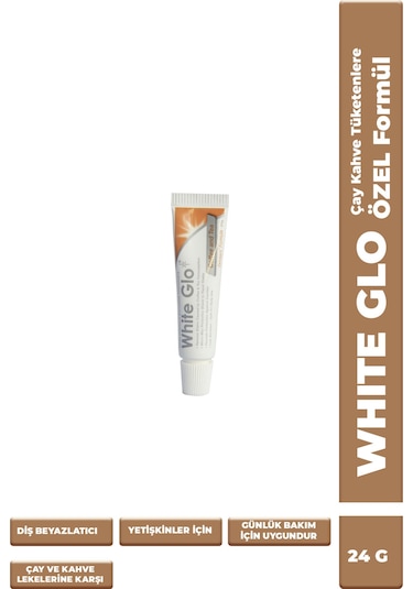 White Glo Çay & Kahve Tüketenlere Özel Beyazlatıcı Diş Macunu 24 G