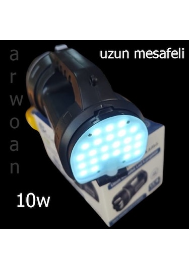 Arwoan Uzun Mesafeli Süreli El Feneri Siyah