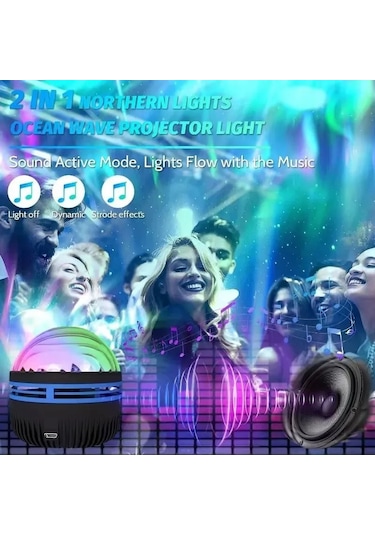 Vkemall Siyah Ve Mavi Led Işık Ampülü - Disco Partisi İçin Renkli Aydınlatma Siyah