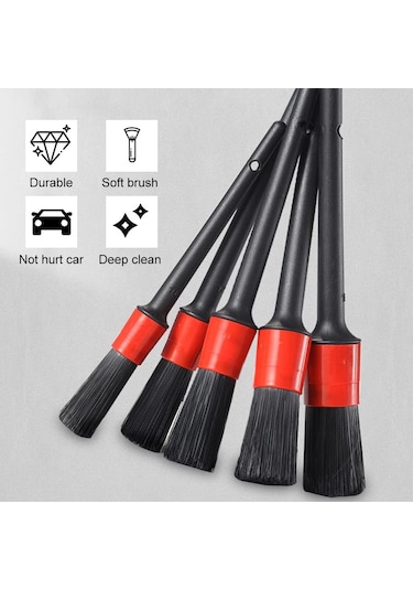 Oto Detay Fırçası, Araba Temizleme Fırçası, Islak Ve Kuru Kullanı