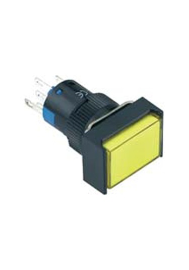 16mm Sinyal Lambaları Dikdörtgen 2p Led Voltajı 10v 24v Ve 220v Yeşil