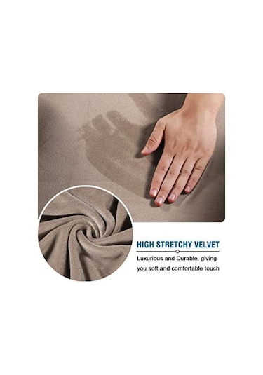 Siyah 4 Boyutları Kadife Dayanıklı Özelleştirilmiş Streç Ayak Dayama Osmanlı Kapak Katlanır Depolamalı Tabure Mobilya Koruyucu Dikdörtgen Slipcover S