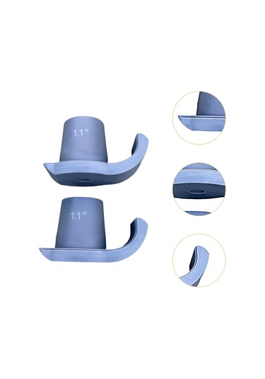 Suntek 2x Yürüteç Kayma Kayakları Coaster Gri-delik-28mm