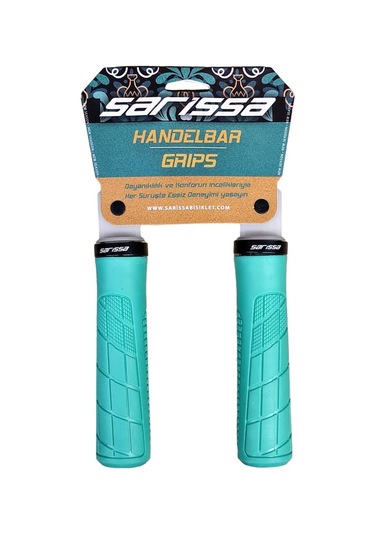 Sarissa Pvc Elcik Ergonomik Destekli Yapı Kolay Kavrama Kaymaz Bisiklet Elciği Turkuaz