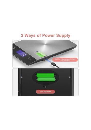 Dashanshop Innosinpo K210h Mutfak Terazisi 304 Paslanmaz Celik Lcd Ekran Tip C Sarjli 14 97 Kg Gram Ve Ons Firin Pisirme İcin -