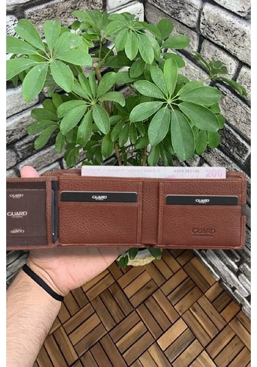 Derije Hakiki Deri Taba Spor Şeritli Erkek Cüzdanı T1651 Çok Renkli